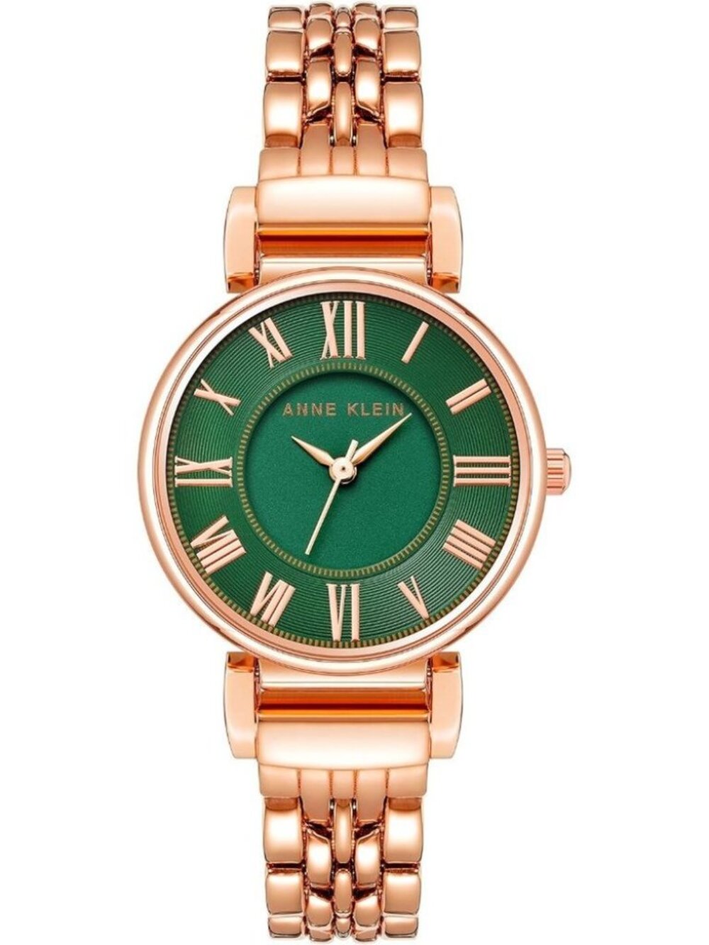 Anne Klein Women's Bracelet Watch, Rose Gold/Green